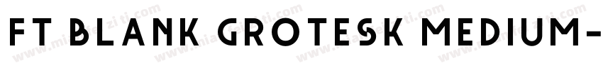 FT Blank Grotesk Medium字体转换